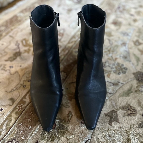 Franco Sarto Women’s Sandria Bootie Ankle Black Leather Size 9.5 - Picture 7 of 17